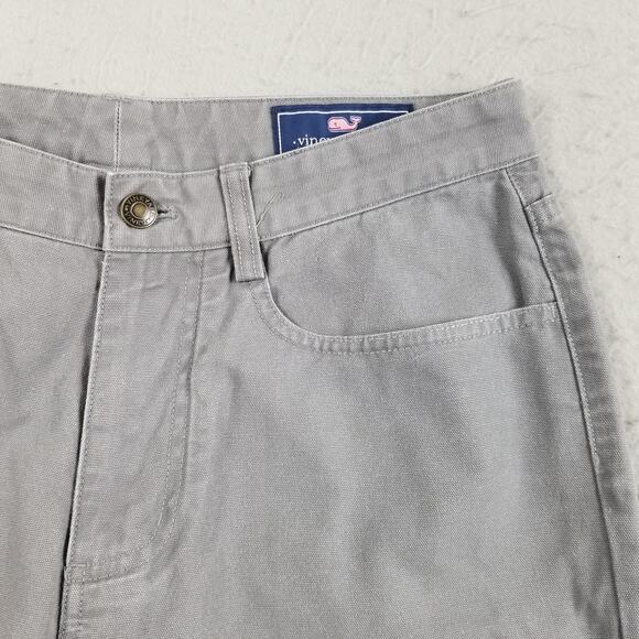 Vineyard Vines Pants Mens 30x32 Gray 5-Pocket Twill Chino Casual Straight Leg - Picture 4 of 14